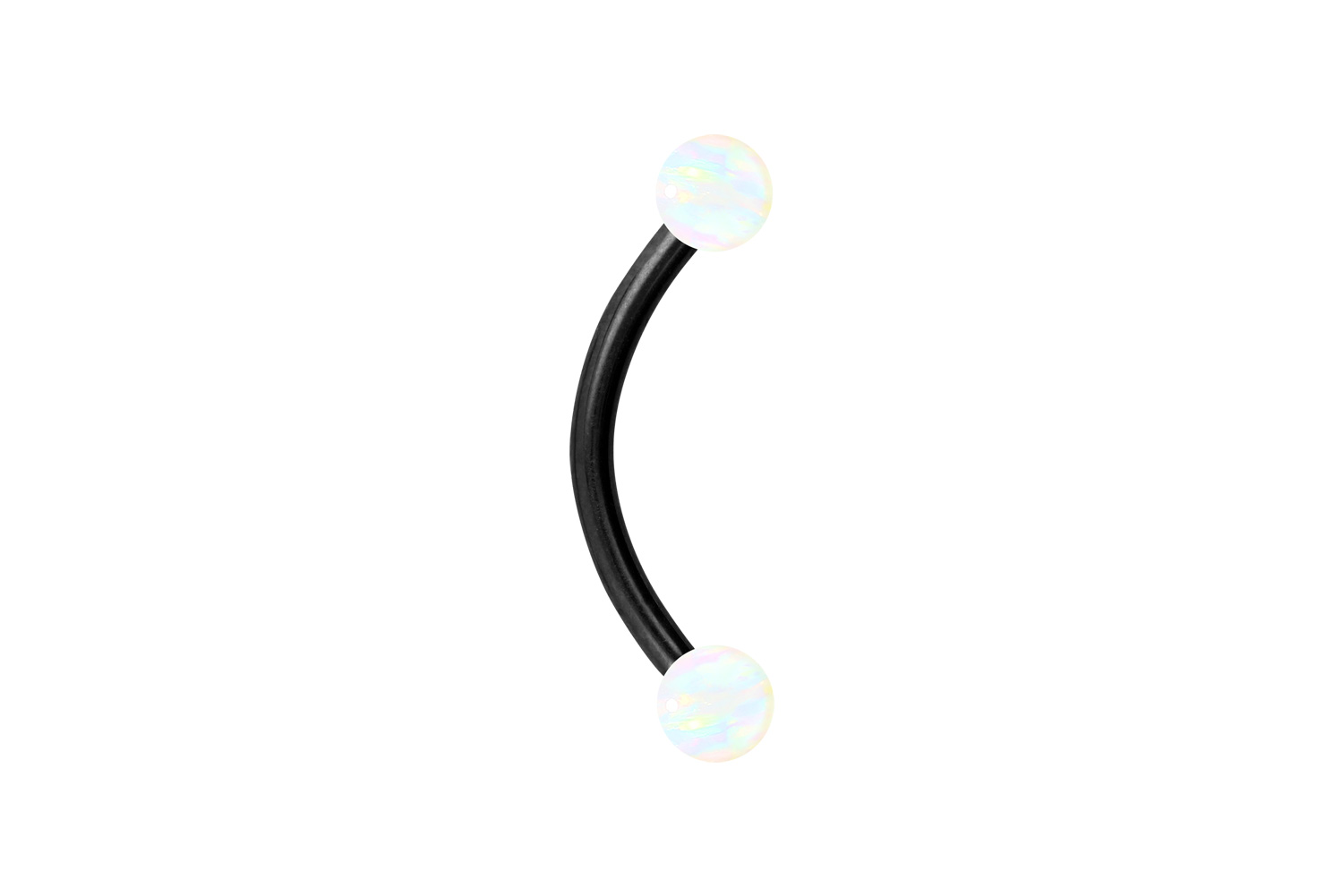 Titan Piercing Banane SYNTHETISCHE OPALE